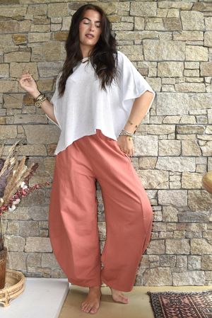 Lagen 7/8 Barrel Pant Indian Red